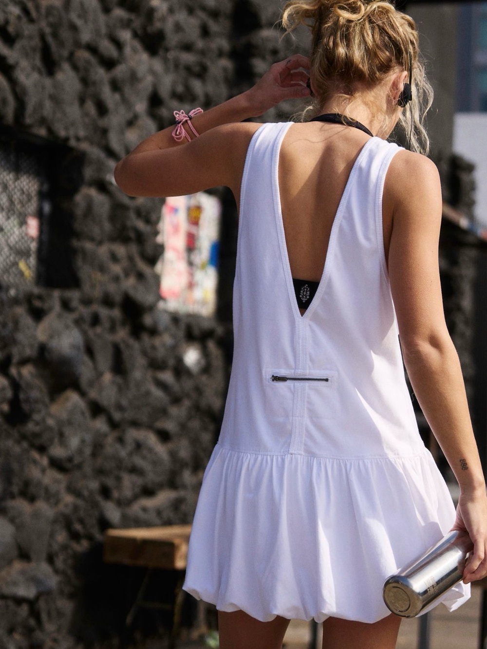 NWT Free People Movement Hot Shot Bubble Set 
Color: White 
Size:Large